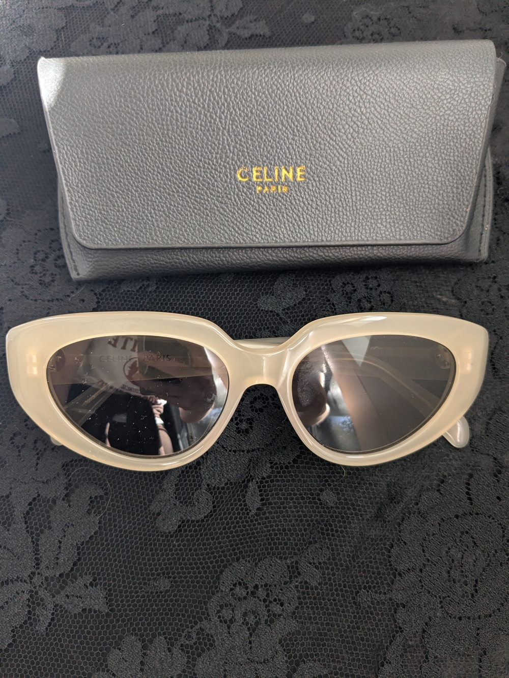 White Cat Eye Sunglasses